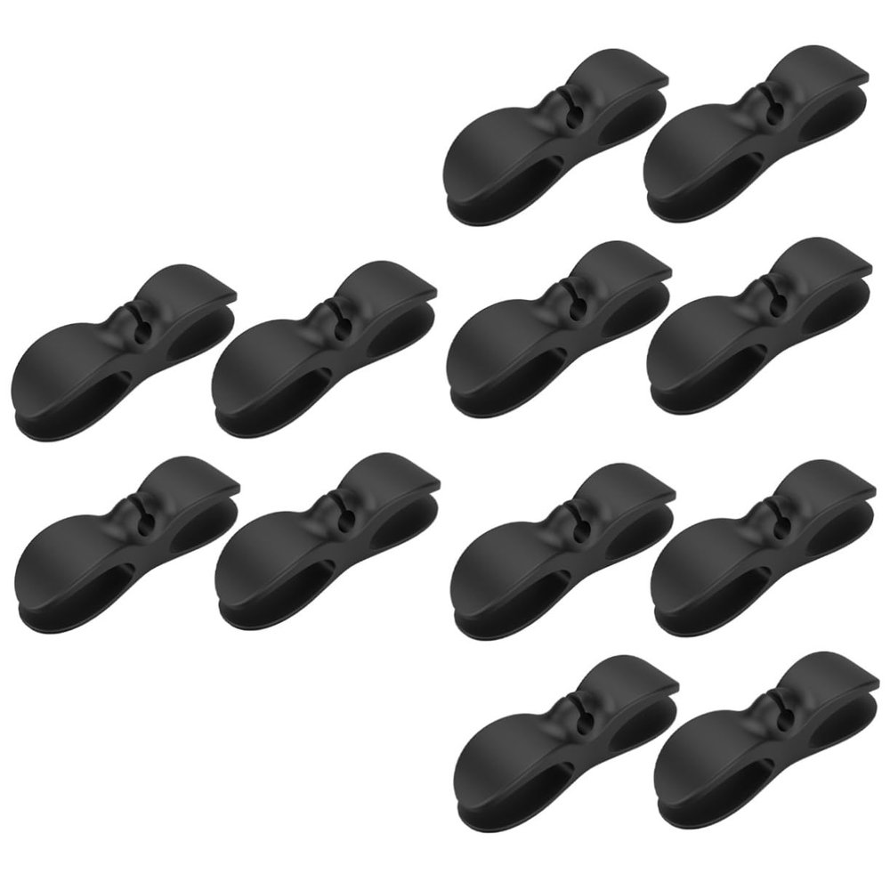 DOITOOL Sets Cord Keepers for Cables Power Cord Holder Adhesive Cable Organizer Clips for Tidy Home Storage Pcs