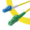 10Gtek Fiber Patch Cable - LC to LCA APC OS2 Singlemode Jumper Simplex 9/125 LSZH Fiber Optic Cord, Yellow, 20-Meter(65.6-ft) view 1