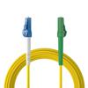 10Gtek Fiber Patch Cable - LC to LCA APC OS2 Singlemode Jumper Simplex 9/125 LSZH Fiber Optic Cord, Yellow, 20-Meter(65.6-ft) view 3