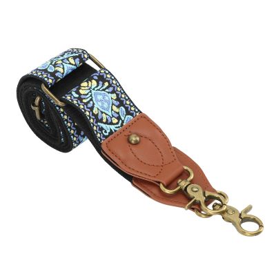 ICRPSTU Retro Ethnic Camera Strap Woven Thickened Polyester Camera Neck Shoulder Strap Outdoor Photography Equipment Great Gift for Photographers (Blue)