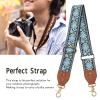 ICRPSTU Retro Ethnic Camera Strap Woven Thickened Polyester Camera Neck Shoulder Strap Outdoor Photography Equipment Great Gift for Photographers (Blue) view 2