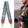 ICRPSTU Retro Ethnic Camera Strap Woven Thickened Polyester Camera Neck Shoulder Strap Outdoor Photography Equipment Great Gift for Photographers (Blue) view 3