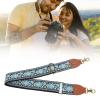 ICRPSTU Retro Ethnic Camera Strap Woven Thickened Polyester Camera Neck Shoulder Strap Outdoor Photography Equipment Great Gift for Photographers (Blue) view 4