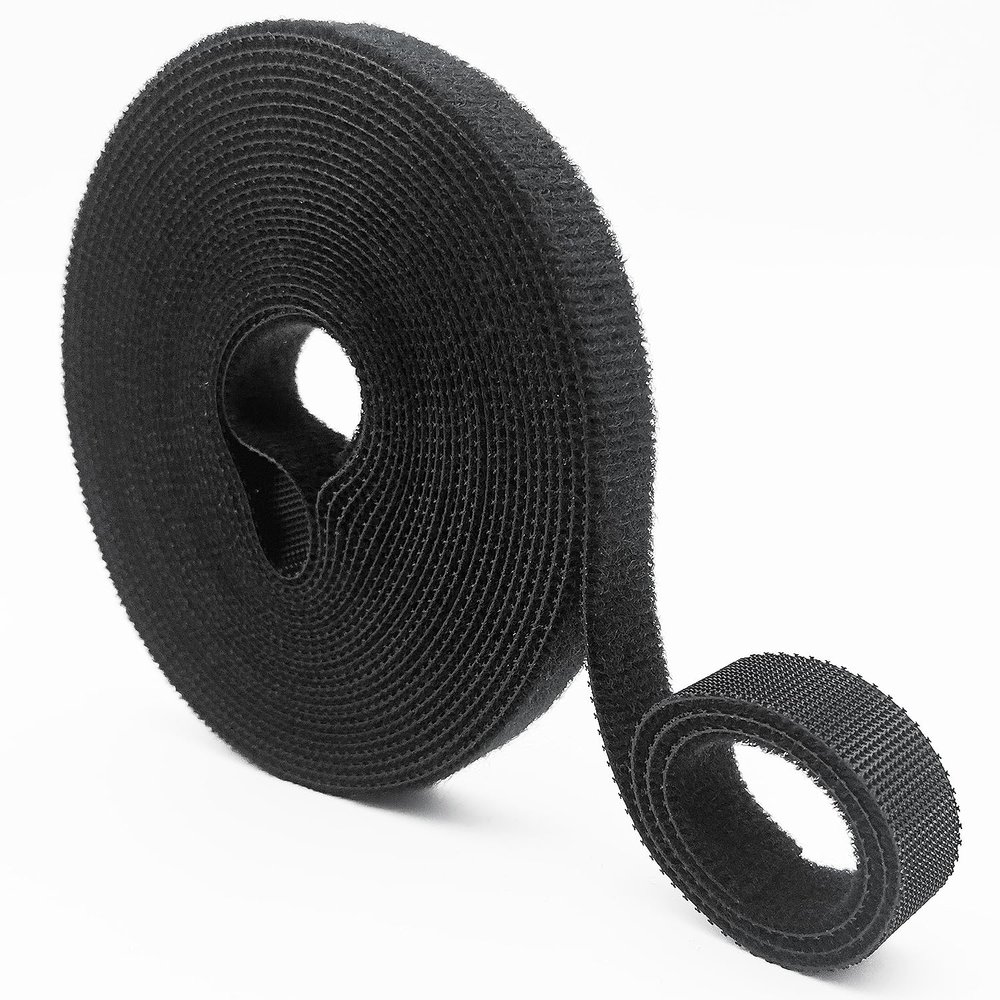 Double-Sided Hook and Loop Straps, Self-Gripping, 1/2 Inch, Cut to Length, Heavy Duty, Quick Wrap Cable Straps, Hook and Loop Roll for Bundling Fastening Storage and Organization, 0.5'' x 32'
