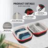 BXIZXD Hard Case for JBL GO3 / Go 3 Eco Portable Bluetooth Speaker, EVA Case for Protection and Outdoor (Black+Red) view 2