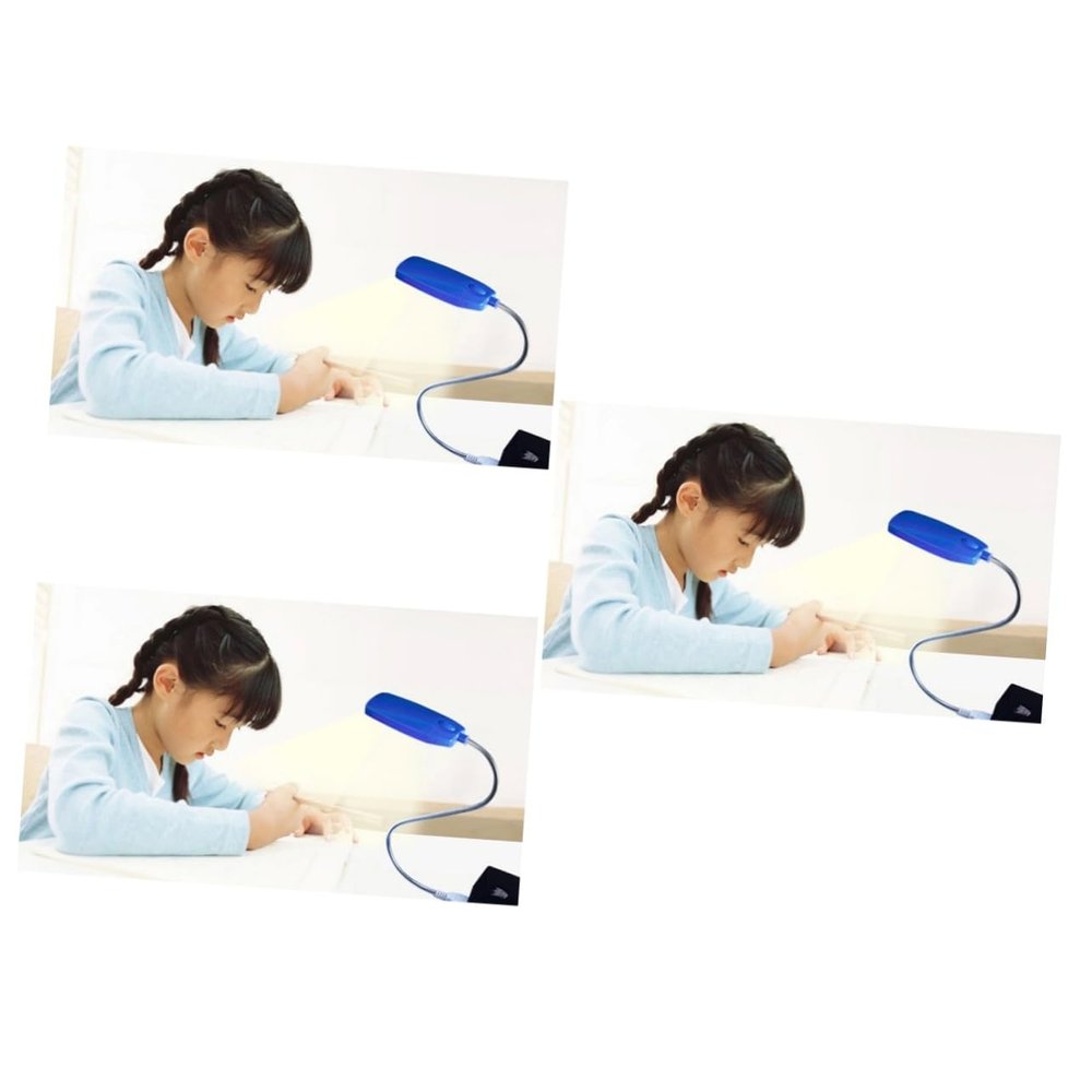 Angoily 3pcs USB Reading Lamp with Led Lights Flexible Gooseneck for Laptop Use Eye-Caring Design Portable Computer Light