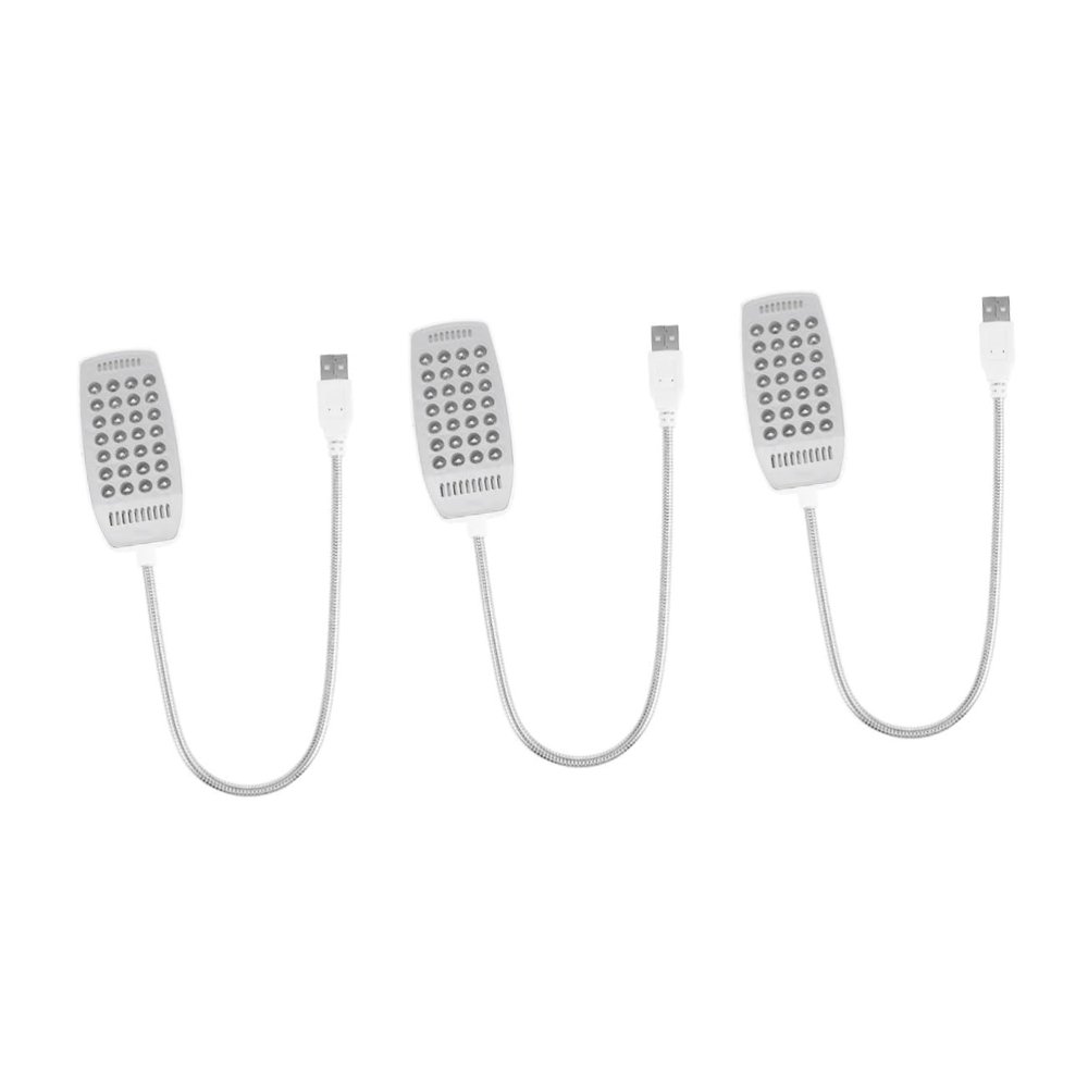 Angoily 3pcs Portable Led Lights for Laptop USB Desk Lamp No Glare Eye-Care for Keyboard