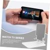 Angoily Adjustable Tablet Stand Portable Desktop Holder for and Smartphones Durable Metal Support for Home Office Bed and Travel Use view 4