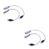 Angoily 4pcs Portable USB Laptop Lamp Compact Led Reading Light for Comfortable Night Reading for Home Office and Travel Light view 1