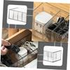 Angoily Desktop Cable Organizer with Lid Practical Wire Storage Box for Cords and Small Items Durable Pet Material for Organization view 3