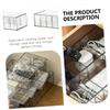 Angoily Desktop Cable Organizer with Lid Practical Wire Storage Box for Cords and Small Items Durable Pet Material for Organization view 4