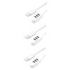 Angoily 3pcs Professional 3usb Hub Multi-Port Charger 3a Fast Charging Extension Line Compact for Notebook/Desktop view 1