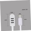 Angoily 3pcs Professional 3usb Hub Multi-Port Charger 3a Fast Charging Extension Line Compact for Notebook/Desktop view 3