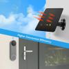 10W Solar Panel Charger for Nest for Doorbell 2K Camera for Video Doorbell 2 for Doorbell 3, IP66 Waterproof, 360 Degree Adjustable Stand, 9.8ft Cable (CSP4W-) view 3