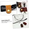 Angoily 24pcs Leather Cable Clips Durable Cord Organizers for Earphones Data Cables Lightweight Flexible Design Colors for Travel Home Office Use view 3