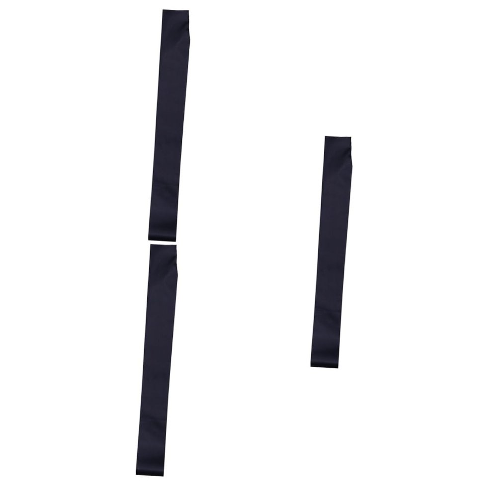 Angoily 18pcs Diy Birthday Party Sash Black Satin Belt for Wedding Decorations