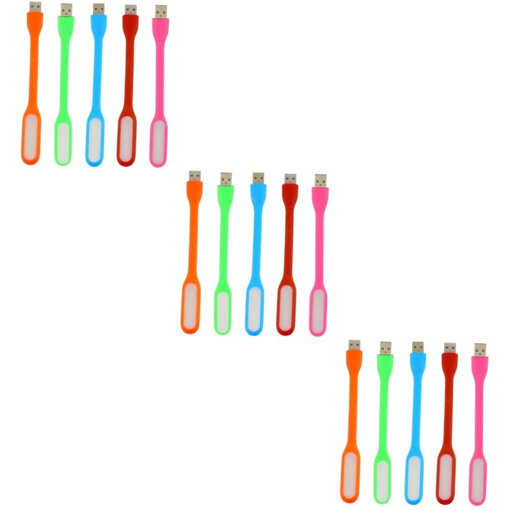 Angoily 15pcs USB Adjustable Flexible Led Light Lamp for Laptop Power Bank Outdoor Use Angle Mixed Night Light