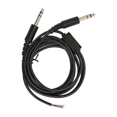Aviation Headset Replacement Cable for David Clark AVCOMM Dual GA Plug Aviation Headphone DIY Cable 6.6ft