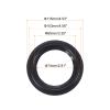 MECCANIXITY Rubber Speaker Foam Edge Surround Rings 4.5 Inch 74mm x 115mm Perforated Subwoofer Rings Replacement Parts for Speaker Repair or DIY Black 4 Pcs view 2