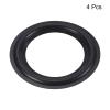 MECCANIXITY Rubber Speaker Foam Edge Surround Rings 4.5 Inch 74mm x 115mm Perforated Subwoofer Rings Replacement Parts for Speaker Repair or DIY Black 4 Pcs view 3