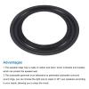 MECCANIXITY Rubber Speaker Foam Edge Surround Rings 4.5 Inch 74mm x 115mm Perforated Subwoofer Rings Replacement Parts for Speaker Repair or DIY Black 4 Pcs view 4