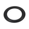 MECCANIXITY Rubber Speaker Foam Edge Surround Rings 6.5 Inch 105mm x 155mm Perforated Subwoofer Rings Replacement Parts for Speaker Repair or DIY Black view 1