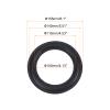 MECCANIXITY Rubber Speaker Foam Edge Surround Rings 6.5 Inch 105mm x 155mm Perforated Subwoofer Rings Replacement Parts for Speaker Repair or DIY Black view 2