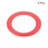 MECCANIXITY Rubber Speaker Foam Edge Surround Rings 4 Inch 68mm x 100mm Perforated Subwoofer Rings Replacement Parts for Speaker Repair or DIY Red 4 Pcs view 3