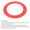 MECCANIXITY Rubber Speaker Foam Edge Surround Rings 4 Inch 68mm x 100mm Perforated Subwoofer Rings Replacement Parts for Speaker Repair or DIY Red 4 Pcs view 4