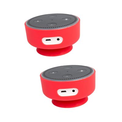 Angoily 2pcs Silicone Case for Generation Dot Echo Accessory Portable Suction Cup Case