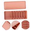 Angoily Multi-grid Cable Storage Box Home Organizer for Power Line Management Lightweight and Convenient Holder Dustproof Design for Office and Living Spaces Pink view 3