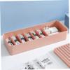 Angoily Multi-grid Cable Storage Box Home Organizer for Power Line Management Lightweight and Convenient Holder Dustproof Design for Office and Living Spaces Pink view 4