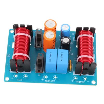 Veemoon Adjustable Speaker Crossover Filter with High Load Power for Enhanced Sound Quality DIY Audio Systems and Vehicle Installations
