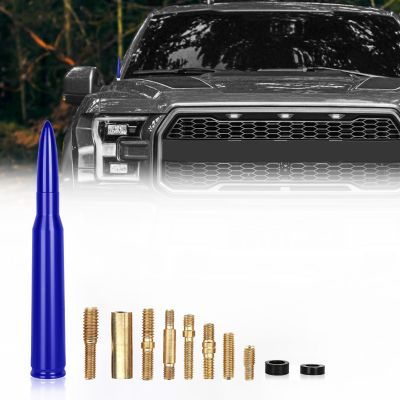 Medduw 5.5in Car Bullet Antenna - Durable Vehicle Antenna Replacement for Chevrolet, Ford F150 F250 F350 RAM 1500 2500 Raptor Truck Antenna AccessoriesFord, Jeep Wrangler & More Autos (Blue)