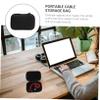 Veemoon Cable Organizer Portable Bag Small Electronic Pouches for Travel Zipper Closure for Charging Cable Earphones Memory Cards Flash Drive view 2