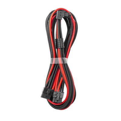 CableMod C-Series Pro ModMesh Sleeved 12VHPWR 90 StealthSense PCI-e Cable for Corsair - Variant B (Black + Red, 16-pin to Dual 8-pin, 60cm)