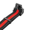 CableMod C-Series Pro ModMesh Sleeved 12VHPWR 90 StealthSense PCI-e Cable for Corsair - Variant B (Black + Red, 16-pin to Dual 8-pin, 60cm) view 2