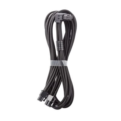 CableMod C-Series Pro ModMesh Sleeved 12VHPWR 90 StealthSense PCI-e Cable for Corsair - Variant B (Black, 16-pin to Dual 8-pin, 60cm)