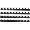 Angoily 2sets Plugs Router Protective Cover Network Interface Stoppers Soft Silicone Elastic Prevents Dust Insulates Ports 20pcs*2 view 1