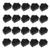 Angoily 2sets Plugs Router Protective Cover Network Interface Stoppers Soft Silicone Elastic Prevents Dust Insulates Ports 20pcs*2 view 2