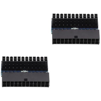 Angoily 2pcs ATX Pin Elbow Power Adapter for Motherboards Angle Connector for Easy Computer Cases