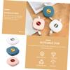Angoily 3pcs Rotating Data Cable Organizer Box Compact Charging Cable Holder for Earphones and USB Cords Lightweight and Tidy Storage and White view 3