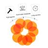 Angoily Pcs Orange Light Correction for Photography Film Filte Correction Light Sheets view 2
