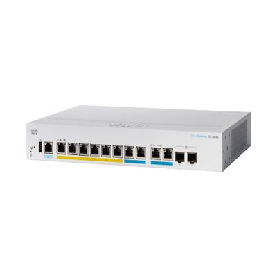 Cisco Business CBS350-8MGP-2X 8-Port PoE Gigabit Ethernet Managed Switch [Cisco Refresh] (Renewed)