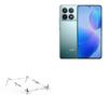 BoxWave Stand and Mount Compatible with Xiaomi Redmi K70 - Pocket Aluminum Stand 3-in-1, Portable Multi Angle Viewing Riser - Metallic Silver view 1
