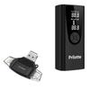BoxWave Smart Gadget Compatible with Prilotte P005 Pro Max - AllReader SD Card Reader, microSD Card Reader SD Compact USB - Jet Black view 1
