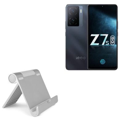BoxWave Stand and Mount Compatible with iQOO Z7s - VersaView Aluminum Stand, Portable, Multi Angle Viewing Sturdy