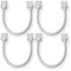 Seco-Larm SD-969-S18Q Pack of 4 Armored Door Cords, Die-cast Aluminum End Caps, 17", Surface-Mount, Designed to Carry Wiring to Conduct Power to Electric Locks or Access Systems Mounted in Doors view 1
