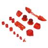 Zopsc Full Buttons Set for Series X S Grip, LB RT LT Bumpers Dpad ABXY Start Buttons Series X, for Series S Game Controller (Clear Red) view 1