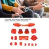 Zopsc Full Buttons Set for Series X S Grip, LB RT LT Bumpers Dpad ABXY Start Buttons Series X, for Series S Game Controller (Clear Red) view 2